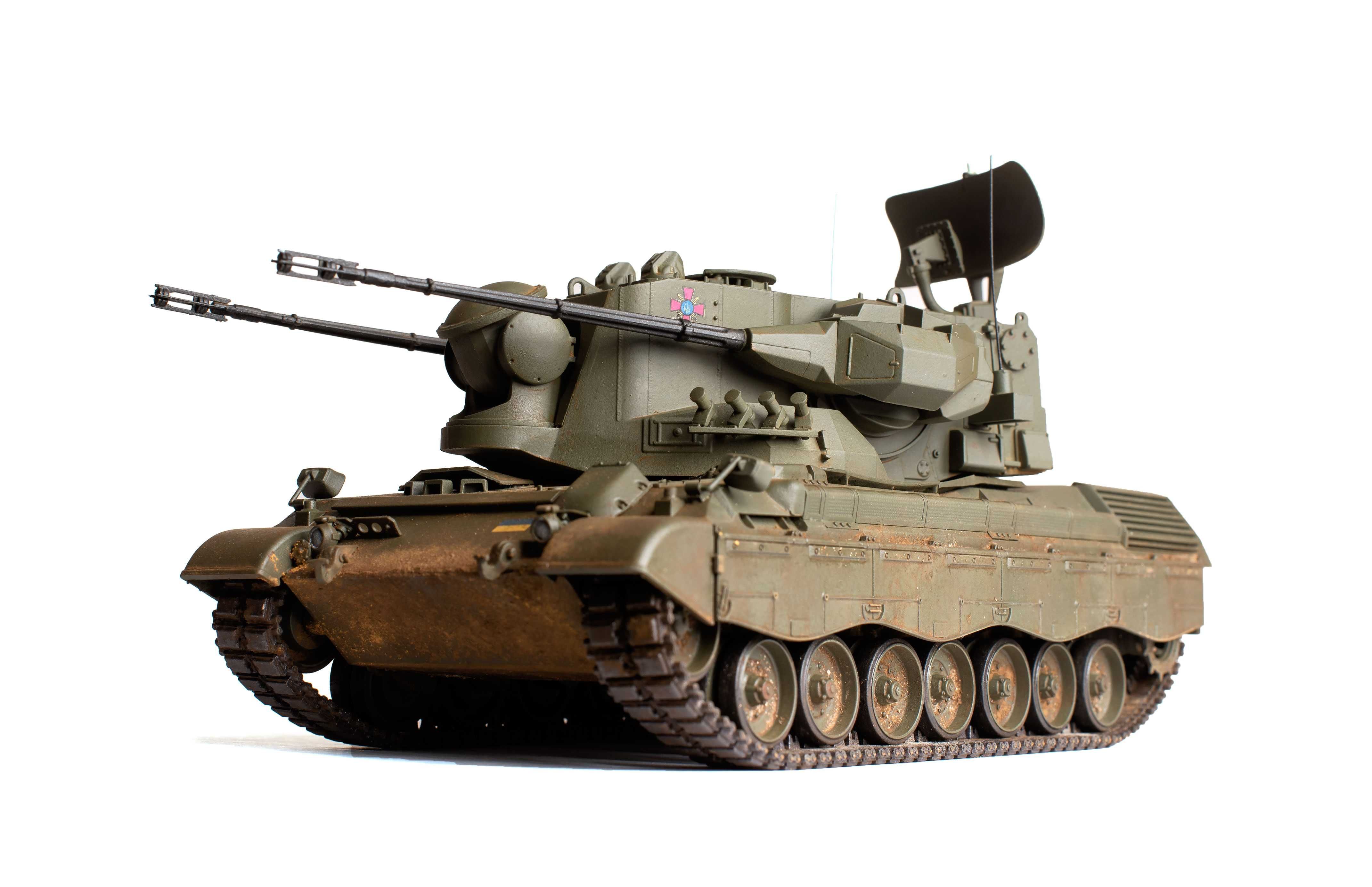 Flakpanzer Gepard ЗСУ модель в 35м масштабе