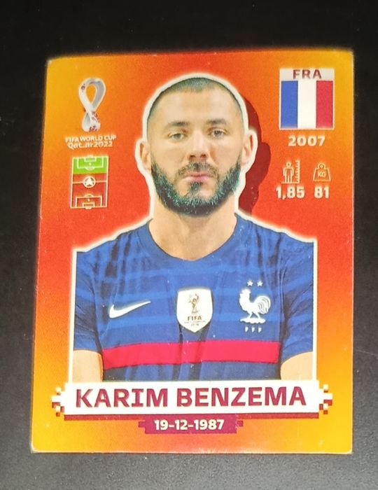 Cromo da Bélgica de Karim Benzema