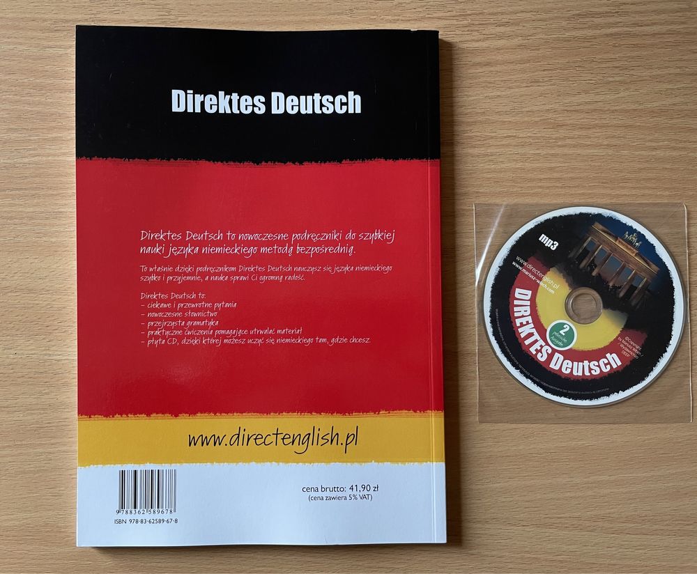 Ksiazka Niemiecki A2 metoda Direktes Deutsch
