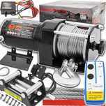 WYCIĄGARKA ELEKTRYCZNA 12V 1360KG Wciągarka Linowa Samochodowa Lawety
