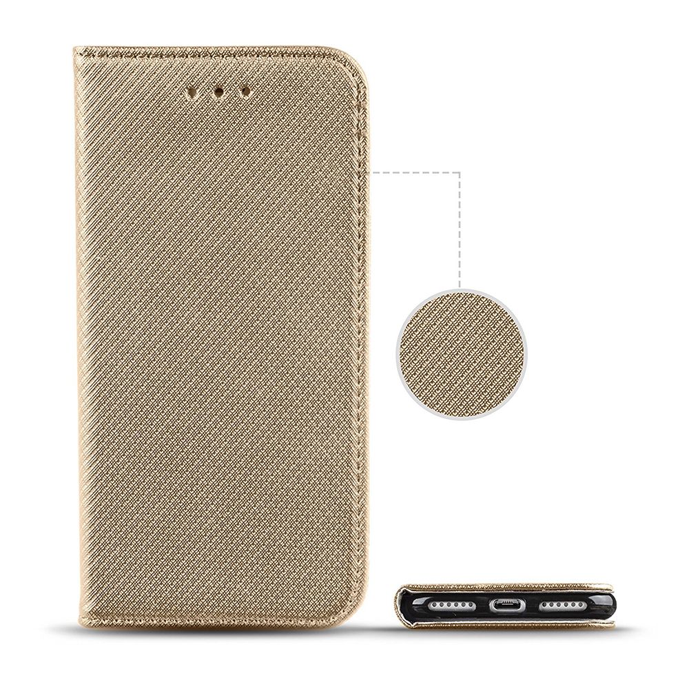 Magnetyczne Etui Case Do Moto E7 Power Złote
