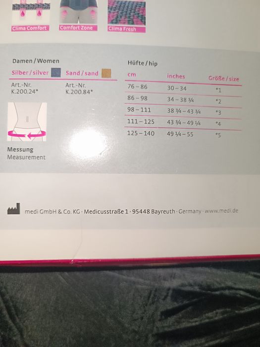 Поперековий бандаж (пояс) MEDI за 50%