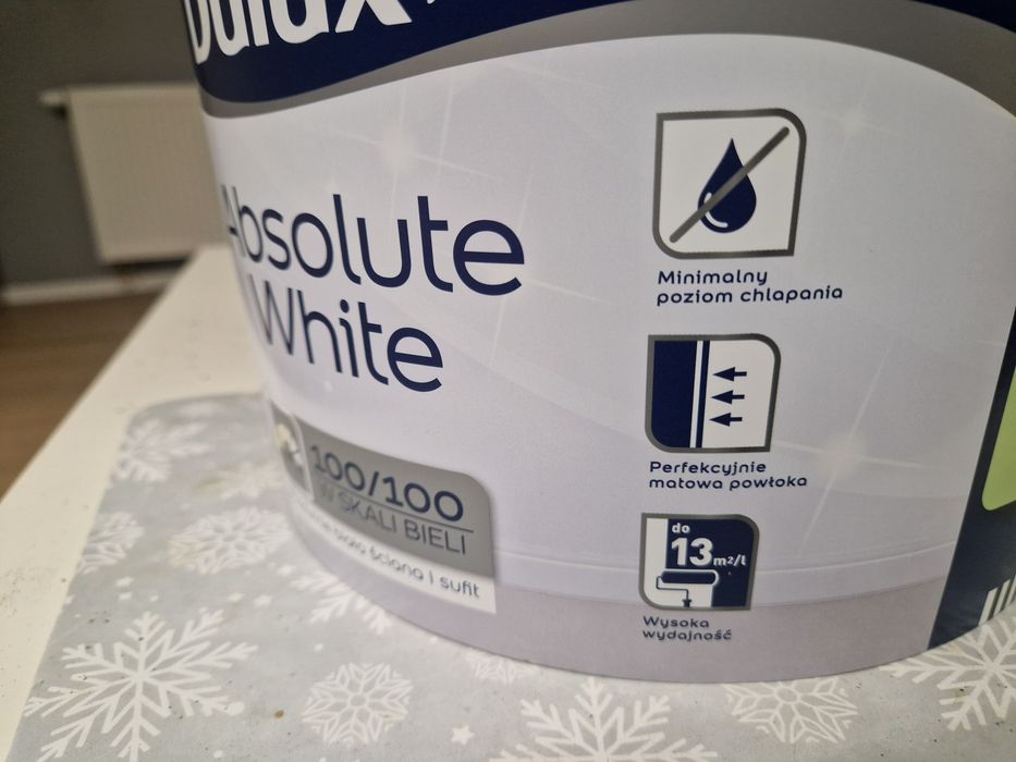Dulux absolute white matowa akrylowa