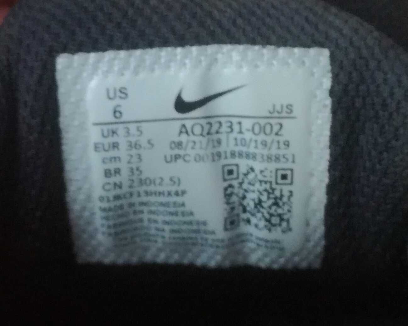 36 Nike Air Czarne sneakersy buty sportowe adidasy damskie półbuty