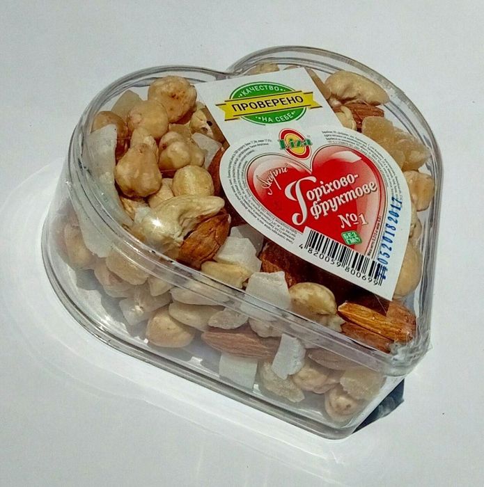 Пластиковий лоток у формі серця  (с крышкой )