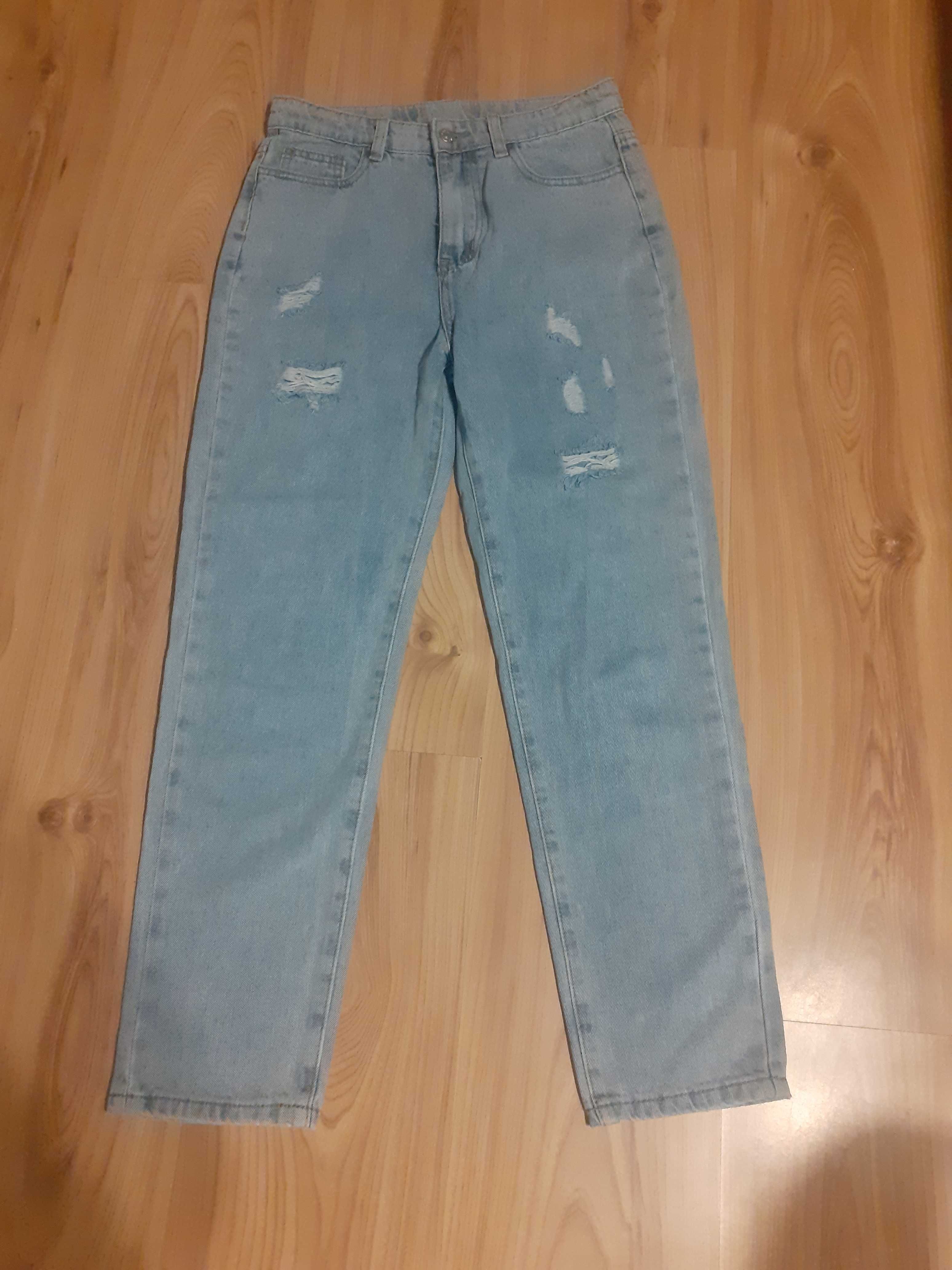 NOWE spodnie, dżinsy, jeansy SHEIN, 146, 150,