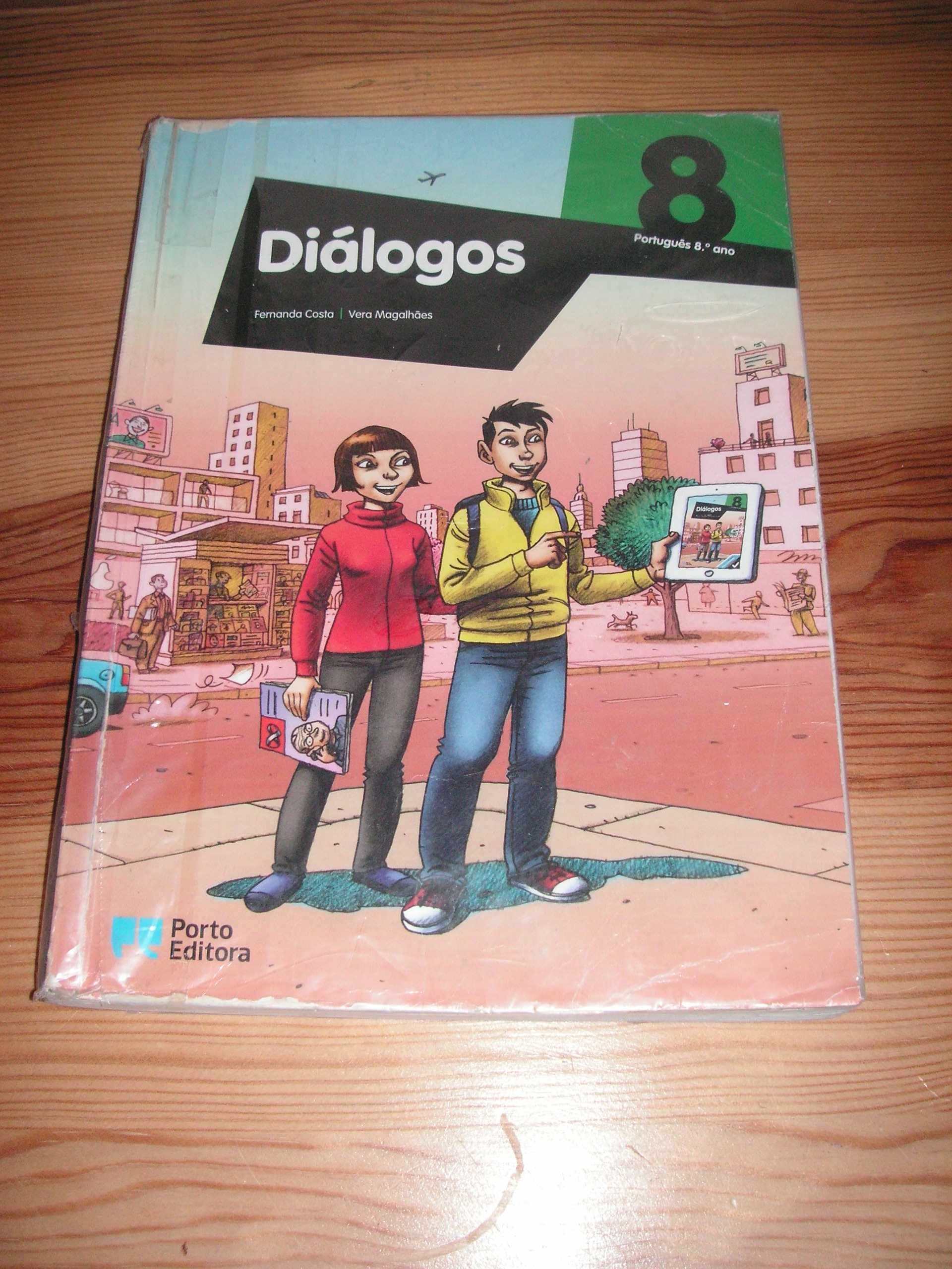 Português 8 - Diálogos - Manual, Caderno Atividades e Cad Apoio 8º Ano