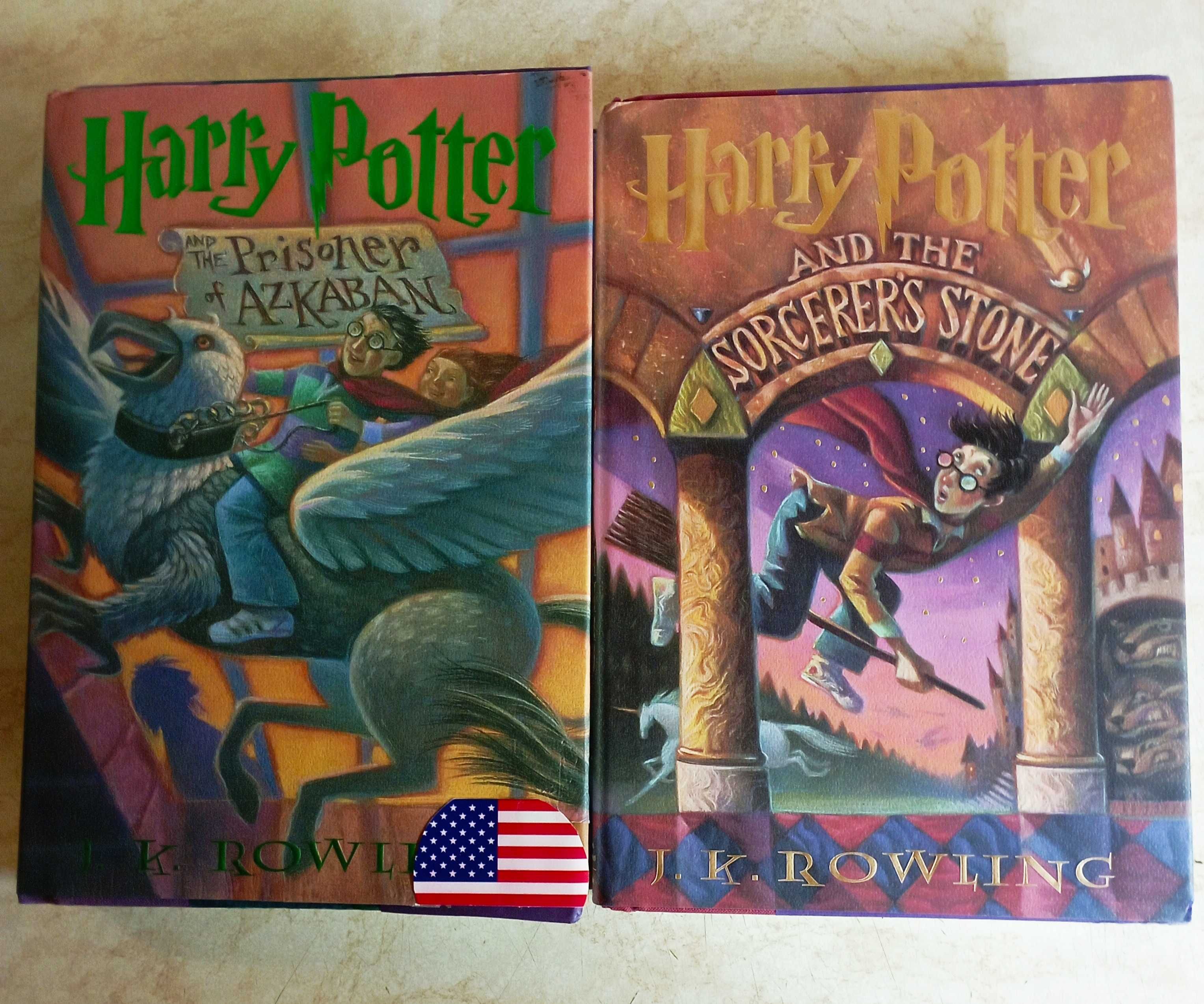 J.K. Rowling "Harry Potter". Первое американское издание. 2 кн.  и др.