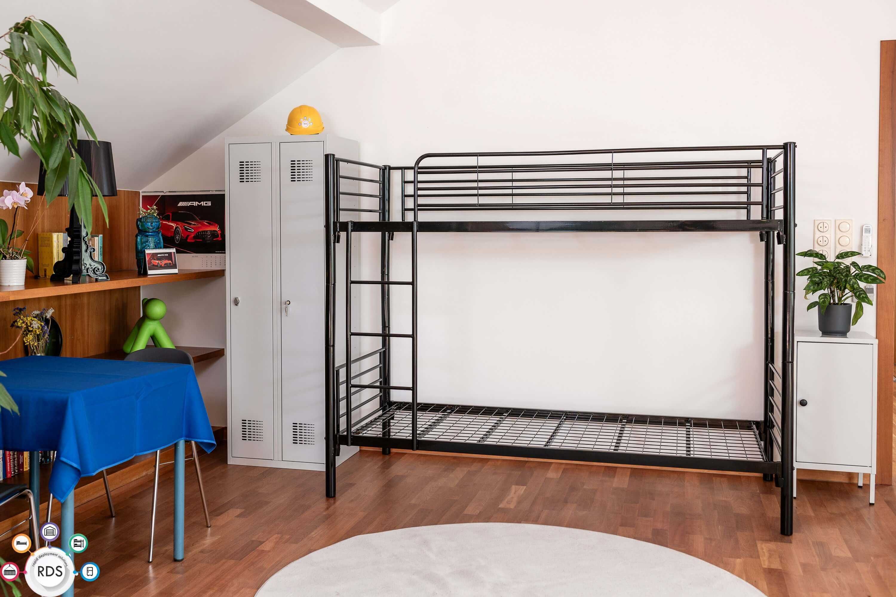 Łóżko piętrowe Łóżka metalowe pracownicze hotelowe motelowe wojskowe