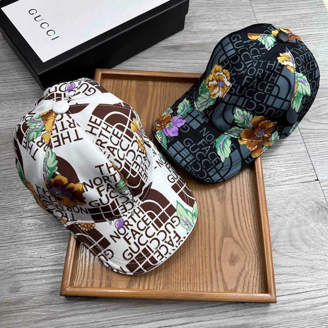 Czarna czapka bejsbolowa z nadrukiem GUCCI, czapka ducznika, kapelusz