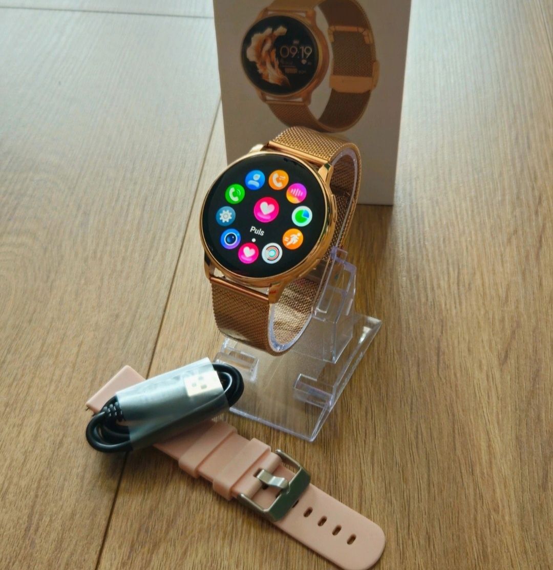 Elegancki I Funkcjonalny Smartwatch Damski Zegarek Język Polski