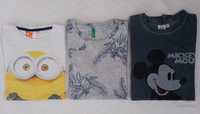 T-shirts Despicable ME Minions, Benetton, Disney Mickey oficial 11/1