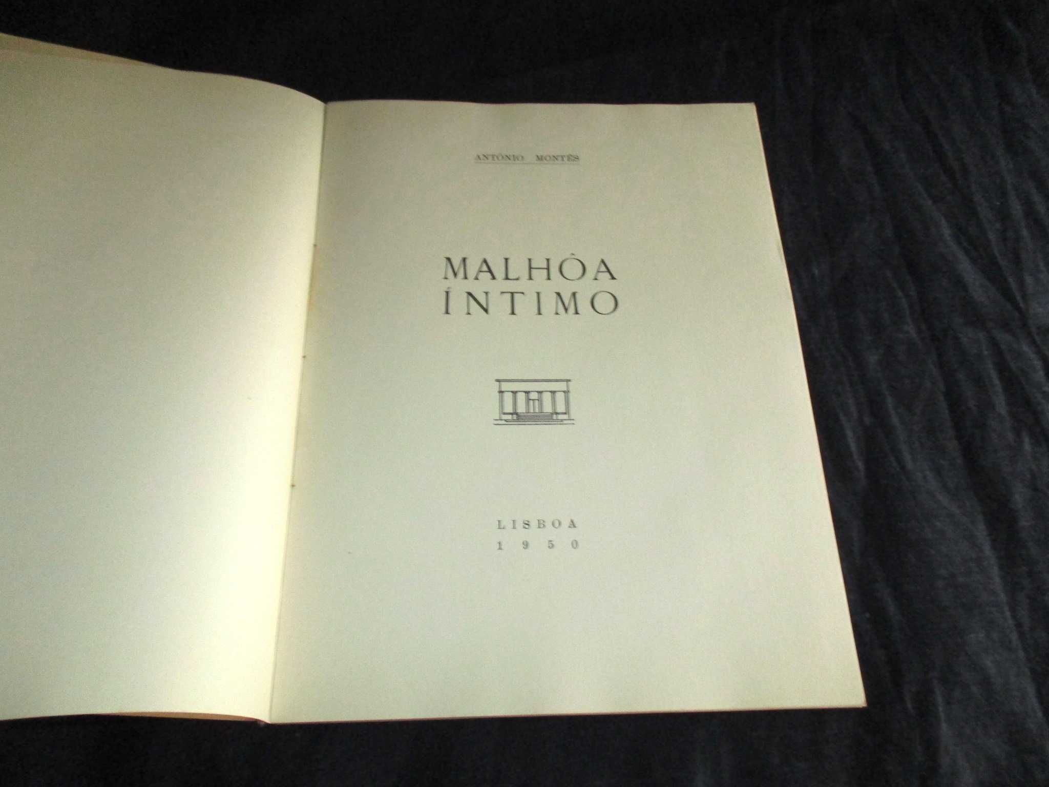 Livro Malhôa Íntimo António Montês 1ª edição 1950