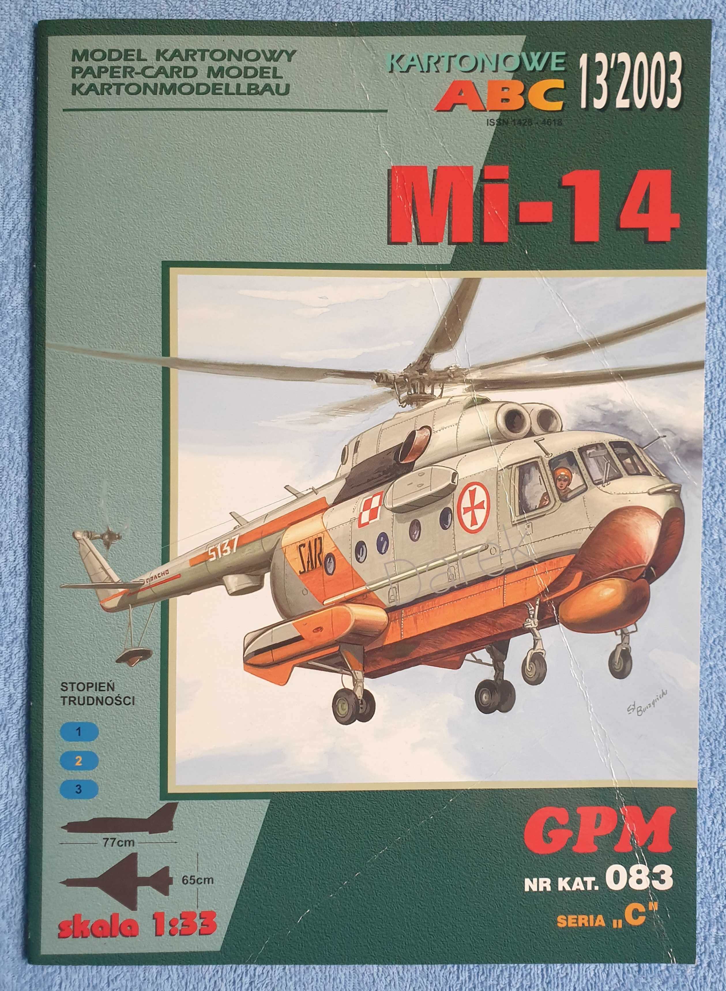 Śmigłowiec Mi-14 GPM 083 model Kartonowe ABC 13/2003