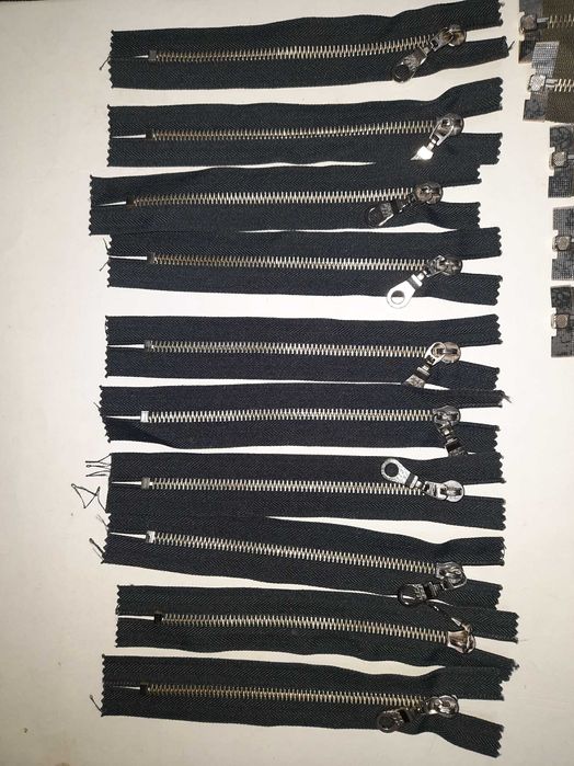 Zamki metalowe krótkie 16 cm czarne-10 szt