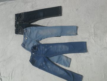 Zestaw 3 par regulowanych jeansów 122 dla dziewczynki