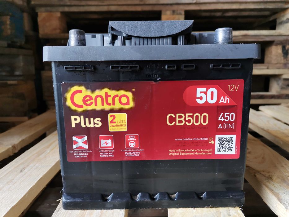 Akumulator CENTRA PLUS 50Ah 450A (EN) - 12V