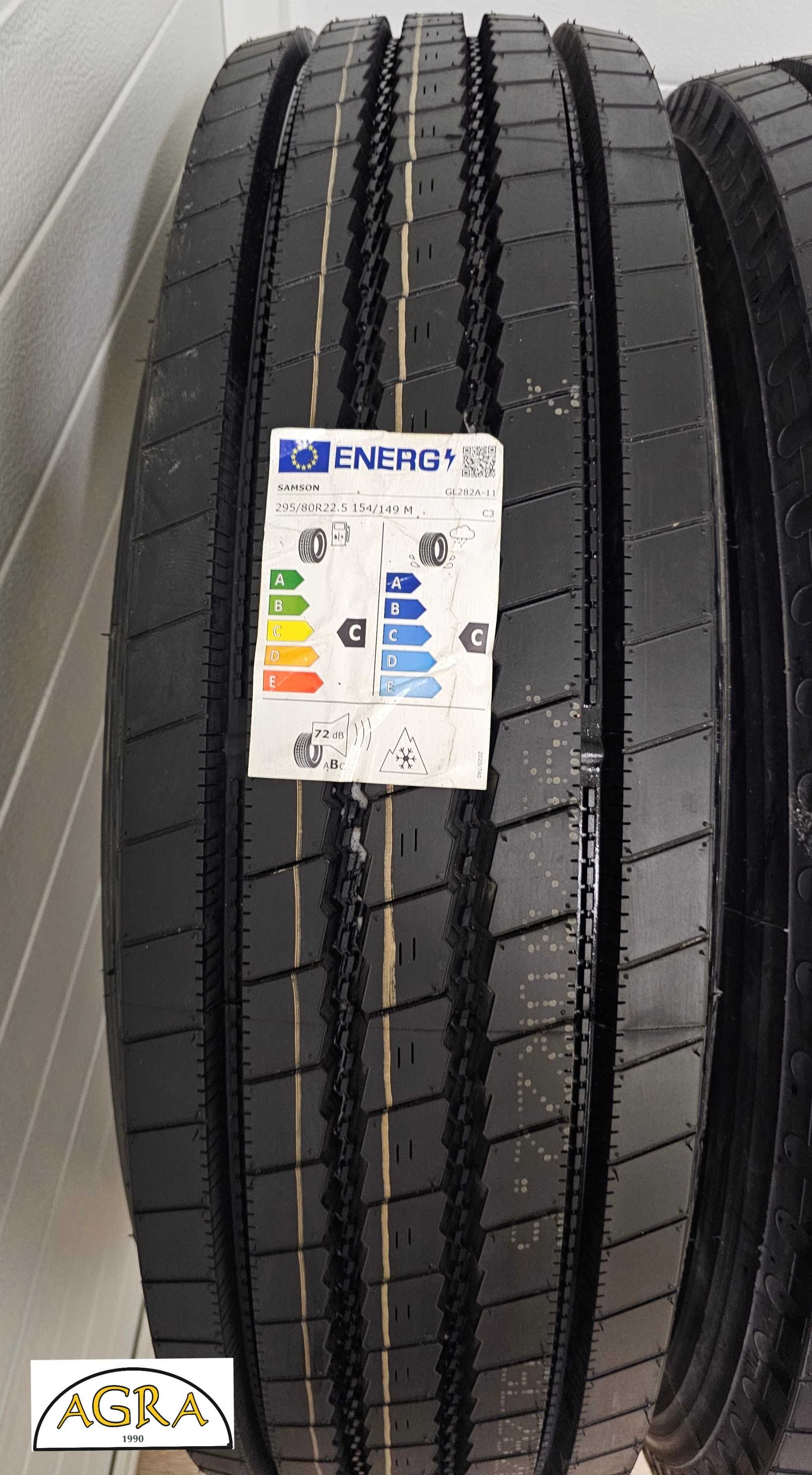 295/80R22.5 (910netto) NOWA SAMSON  opona prowadząca opony przód  nap