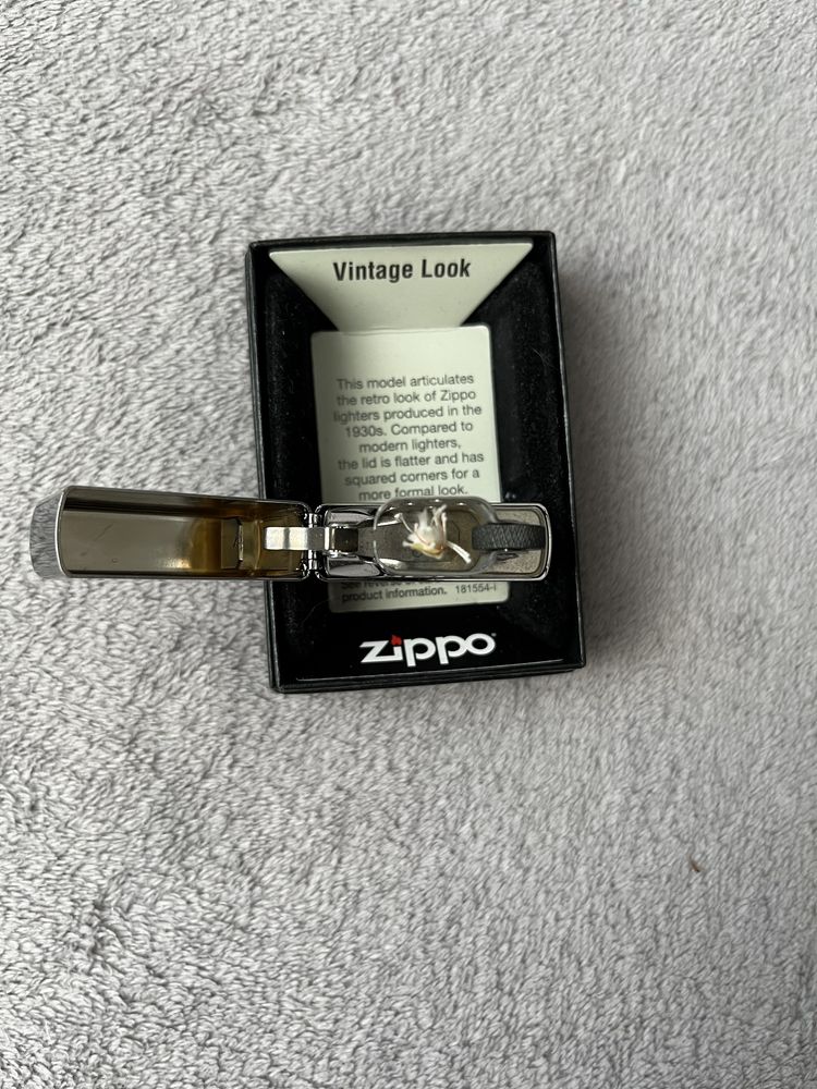 Zippo vintage look high polished chrome
