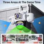 Kamera IP WiFi 12 MP 6K – 3 obiektywy, detekcja ruchu, zoom