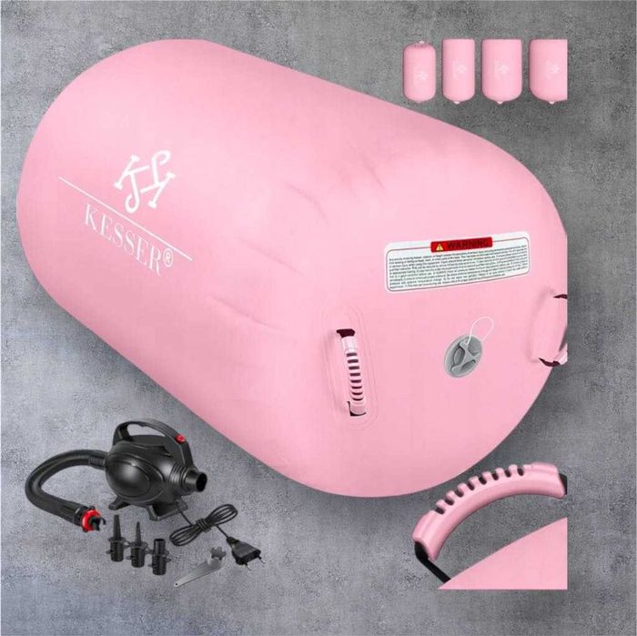 Rolka  Gimnastyczna Piłka Do Ćwiczeń 120X90CM AIR Roller Różowa