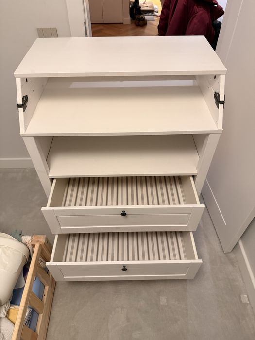 Sundvik meble szafa + przewijak białe drewniane IKEA, Warszawa
