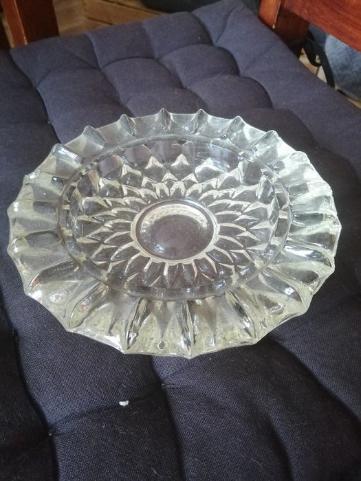 Popielnica PRL kryształ