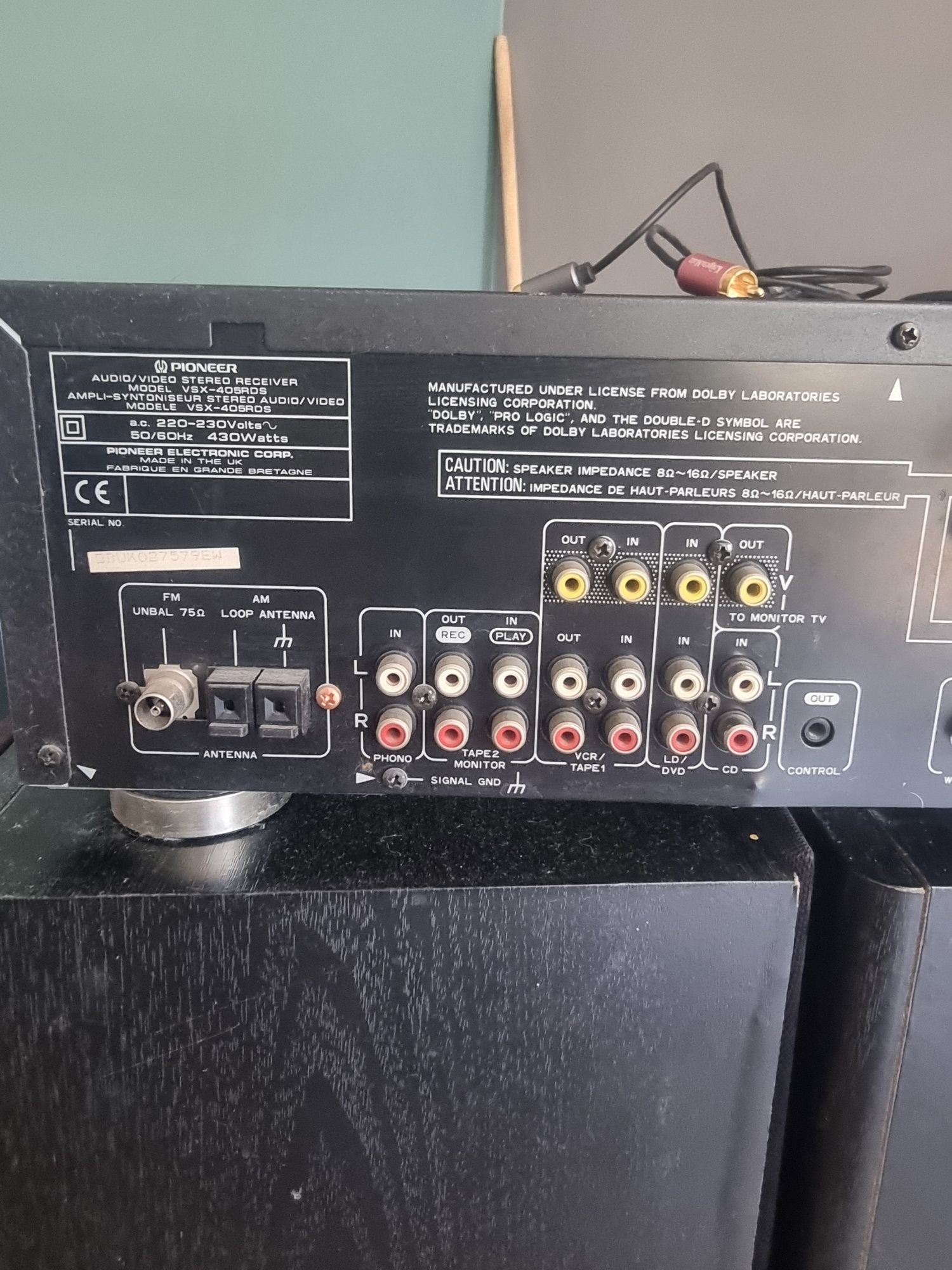 Amplituner Pioneer VSX-405 Mk2