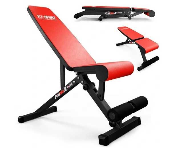 Ławka treningowa do cwiczen regulowana składana skośna pod SZTANGĘ