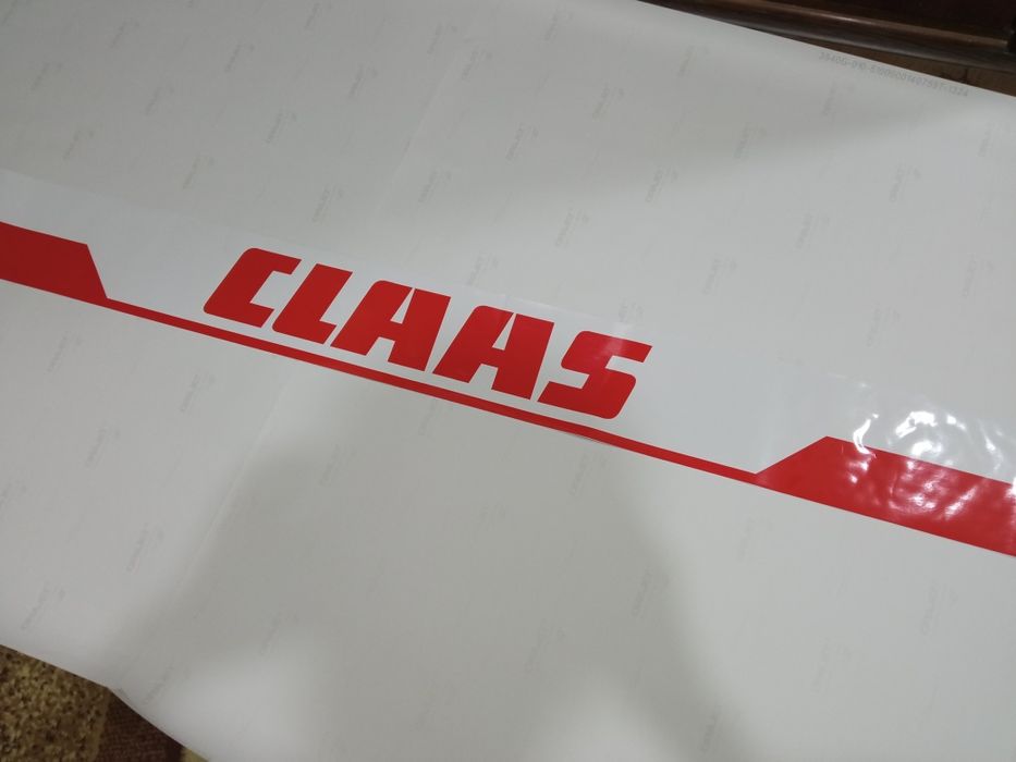 Наклейка полоса на лобовое комбаин комбайн клаас claas солнце защитная