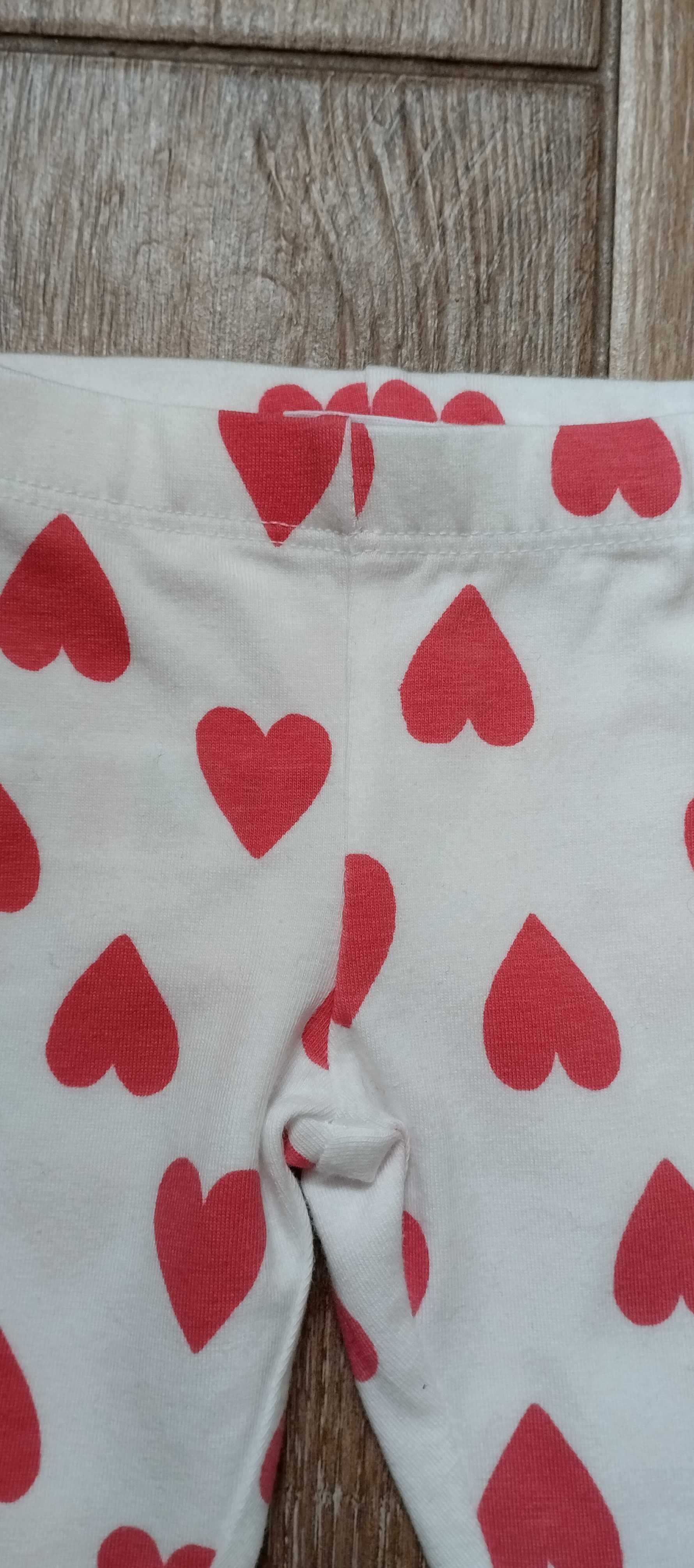 Legginsy dla dziewczynki w serca 50/56 F&F