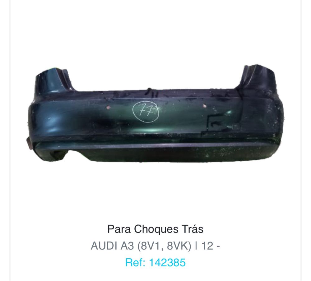 Parachoques traseiro usado Audi a3