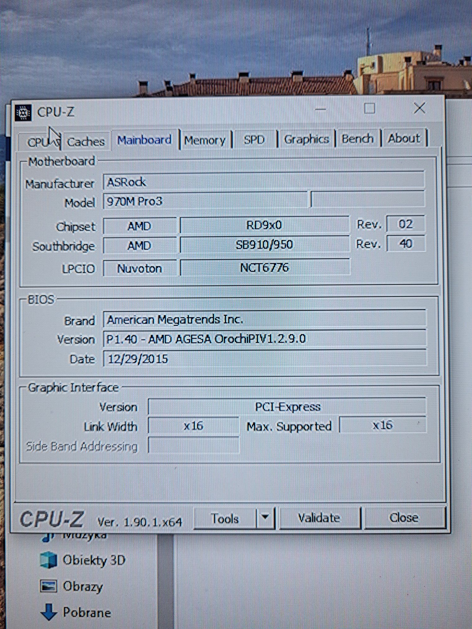 Płyta główna z procesorem AMD FX8350 8 rdzeni 4,2 i pamięcią 20 GB Ram