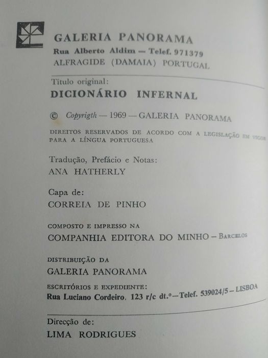 Livro Dicionário Infernal