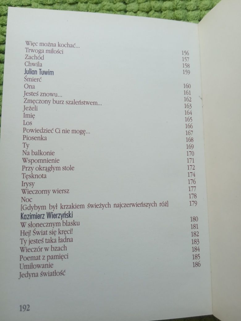 Dla ciebie wiersze miłosne polskich poetów