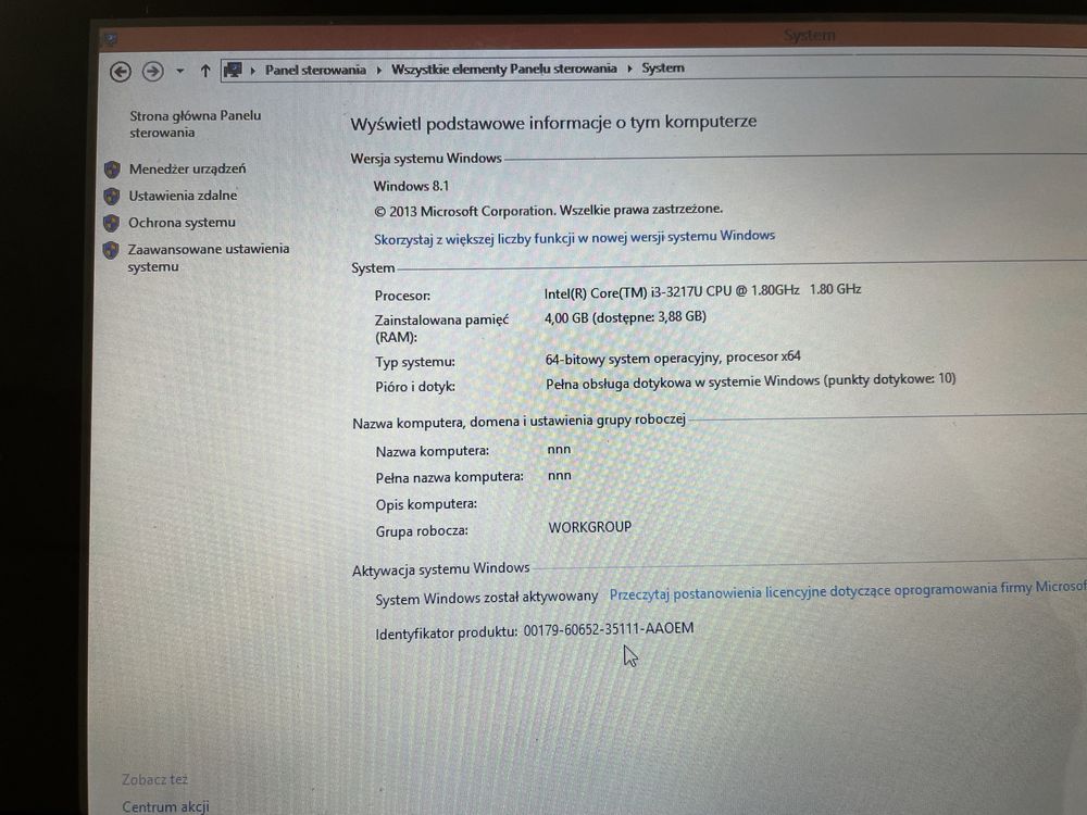 Laptop Lenovo S210 touch intel i3