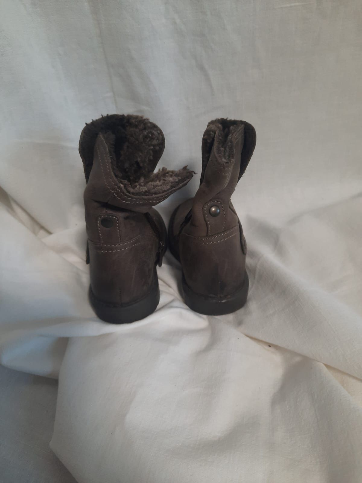 Шкіряні чобітки ботинки, кожанные ботинки, 20 рр
