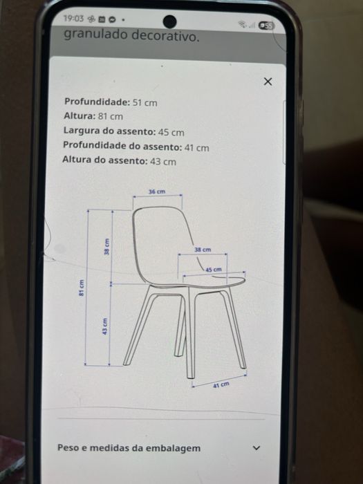 Cadeiras bege ODGER