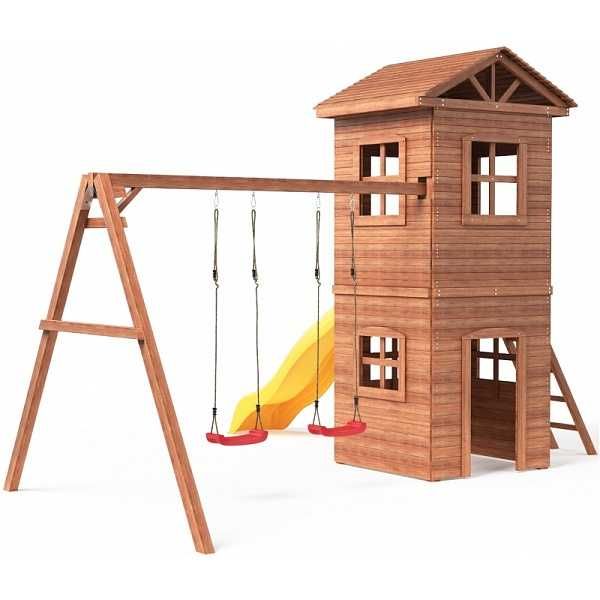 Дитячий ігровий майданчик-будиночок SportHouse-21 гойдалки та гірка