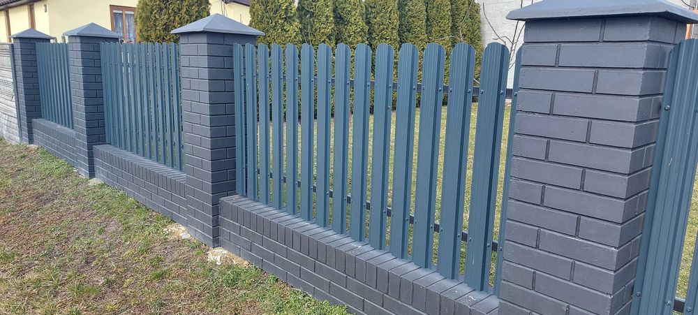 OGRODZENIE OGRODZENIA BETONOWE klinkierowe bloczek ogrodzeniowy