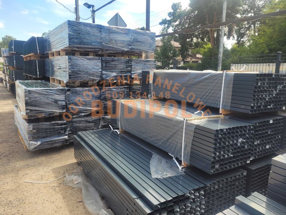 PROMOCJA!!! Słupki ogrodzeniowe 60x40x1,2mm, 230cm, ocynk+RAL,zaślepka