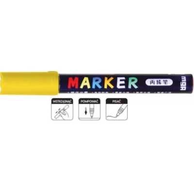 Marker akrylowy 1 - 2mm żółty (6szt) M&G