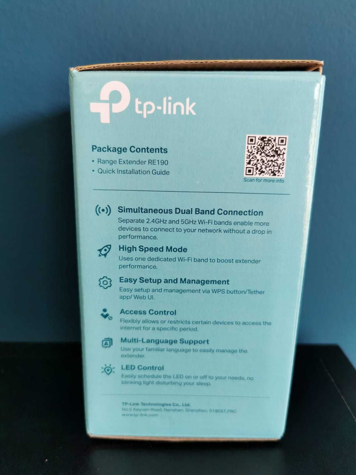 TP-Link RE190 Range Extender WiFi AC750