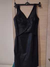 Sukienka ciemnoszara z połyskiem rozmiar L