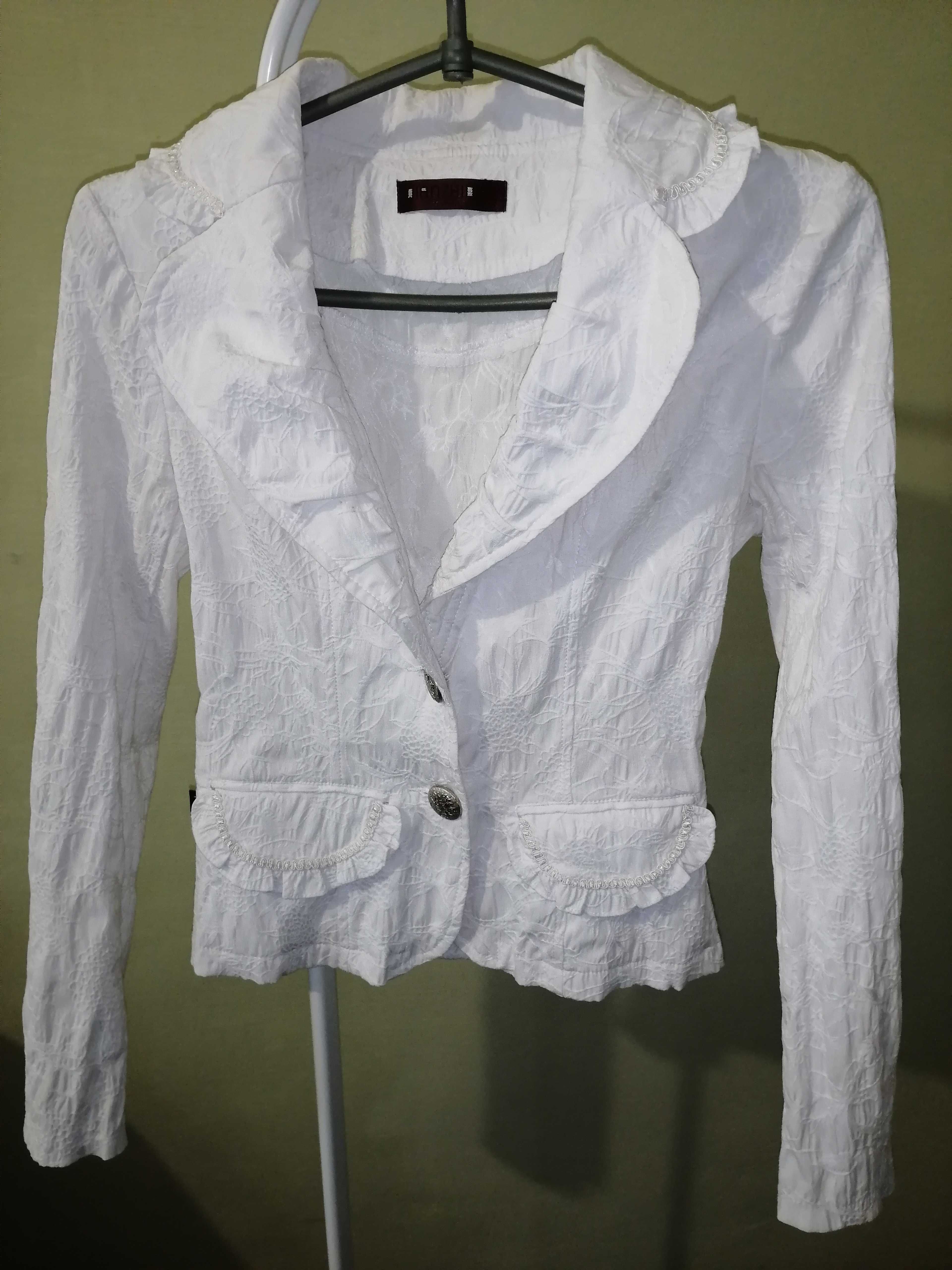 Пиджак жакет женский белый 44 размера