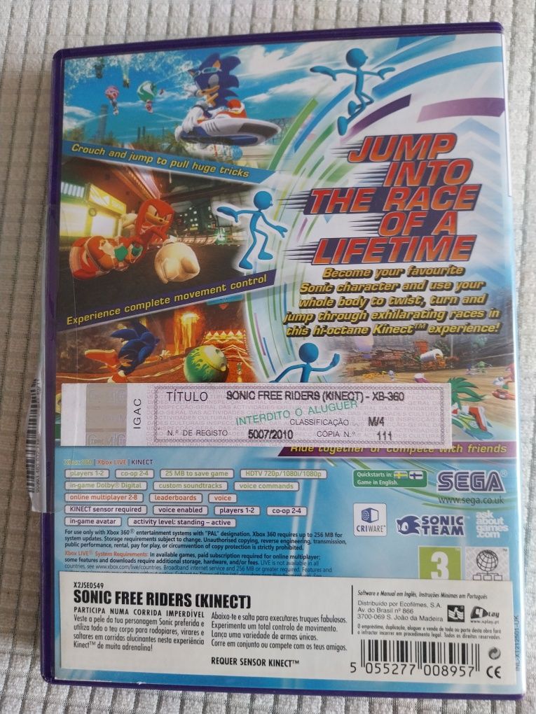 Sonic Xbox Sonic Kinect