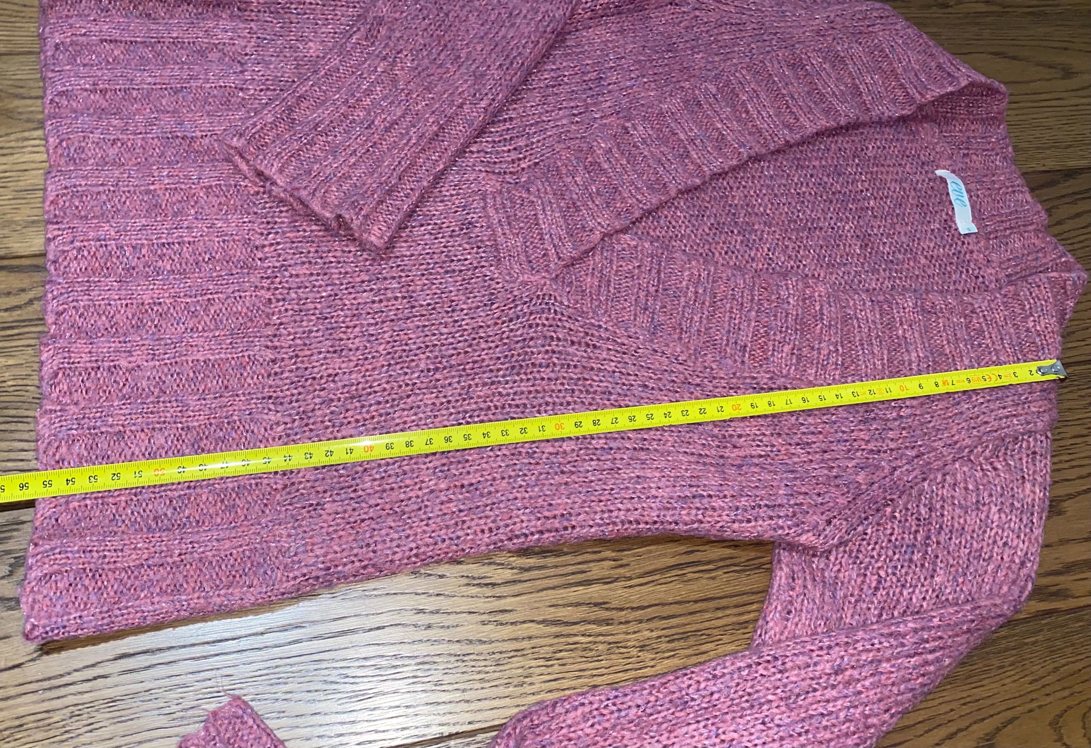 Eve sweterek kobiecy krótki z dekoltem V rozmiar S 36