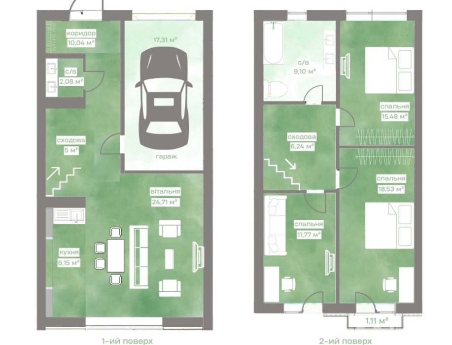 Продаж ТаунХауса з Гаражем 130 м2