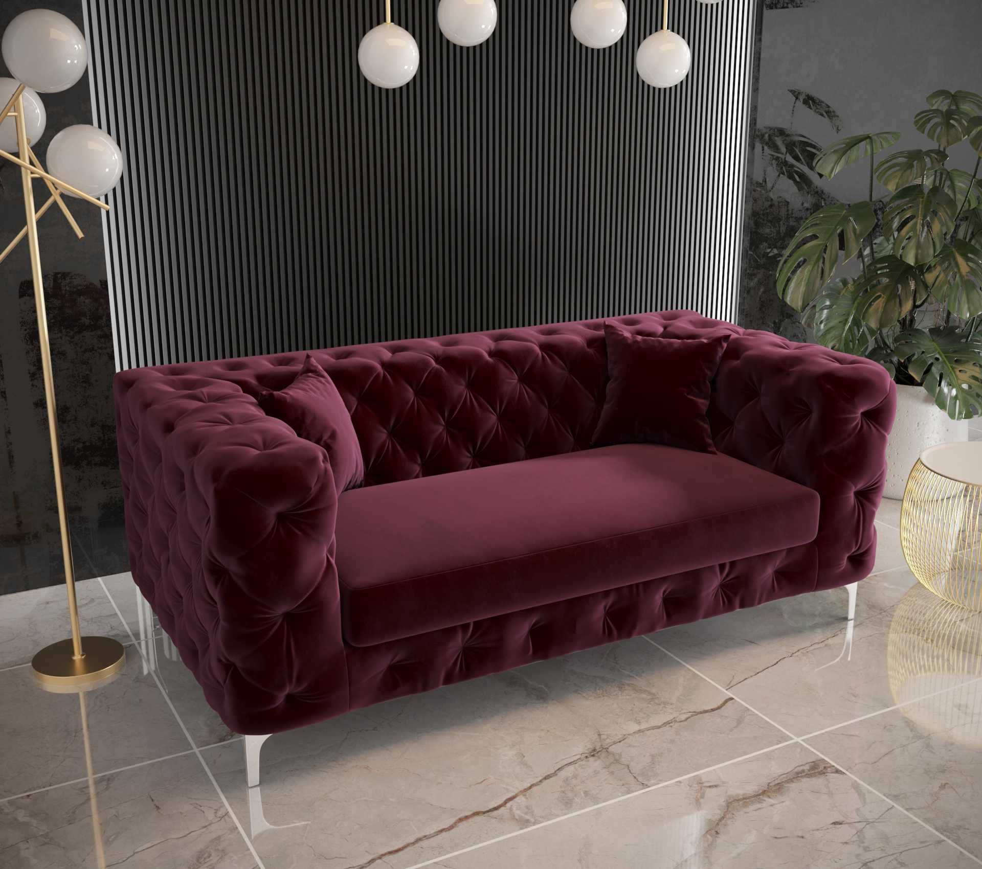 Sofa Boston Chesterfield Pikowana Dwuosobowa VeroLux