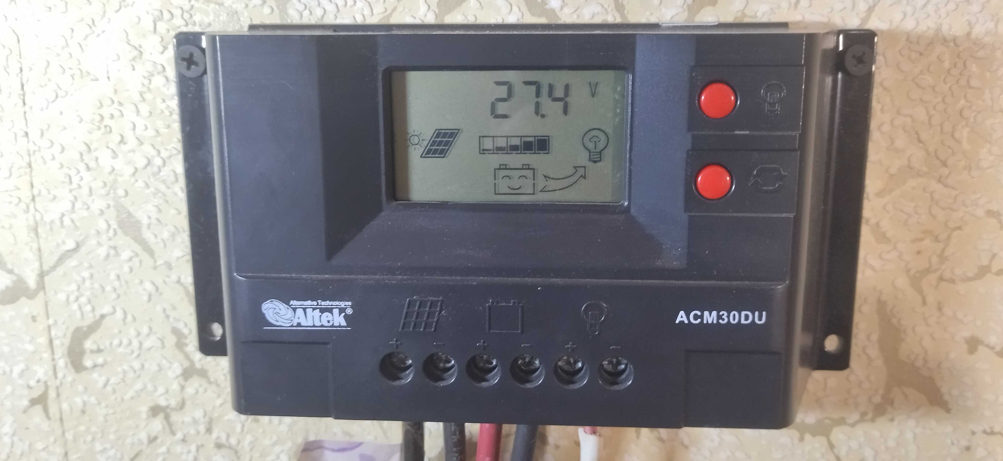 Сонячний контролер заряду АКБ 12/24V 30A